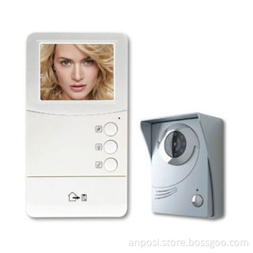 4-inch Video Door Phone with Unlock/Alarm/Monitor Function, Monitor Size of 220 x 120 x 26mm